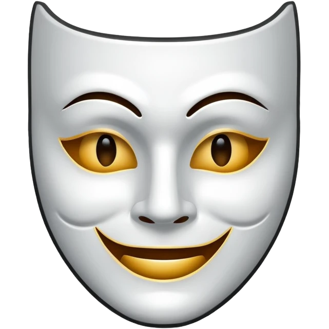 Theatre mask (smiling+tragedy) emoji
