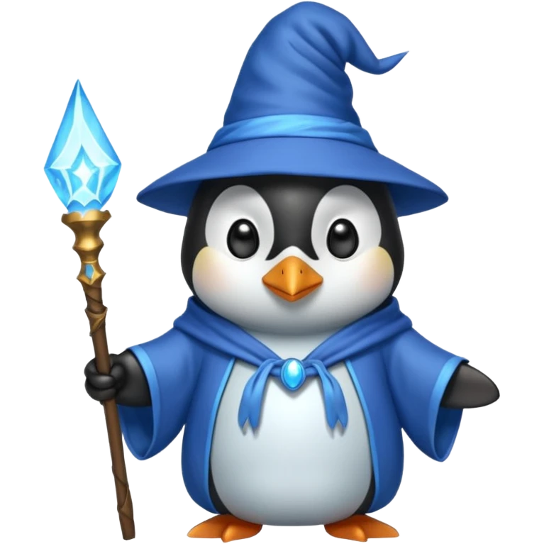 Penguin Wizard emoji