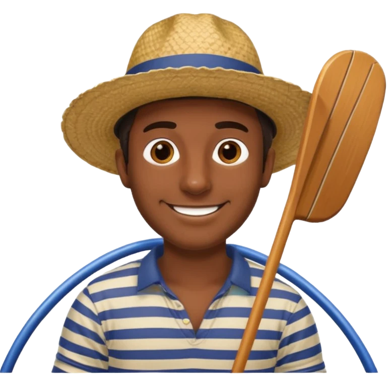 venice gondolawith italian man emoji
