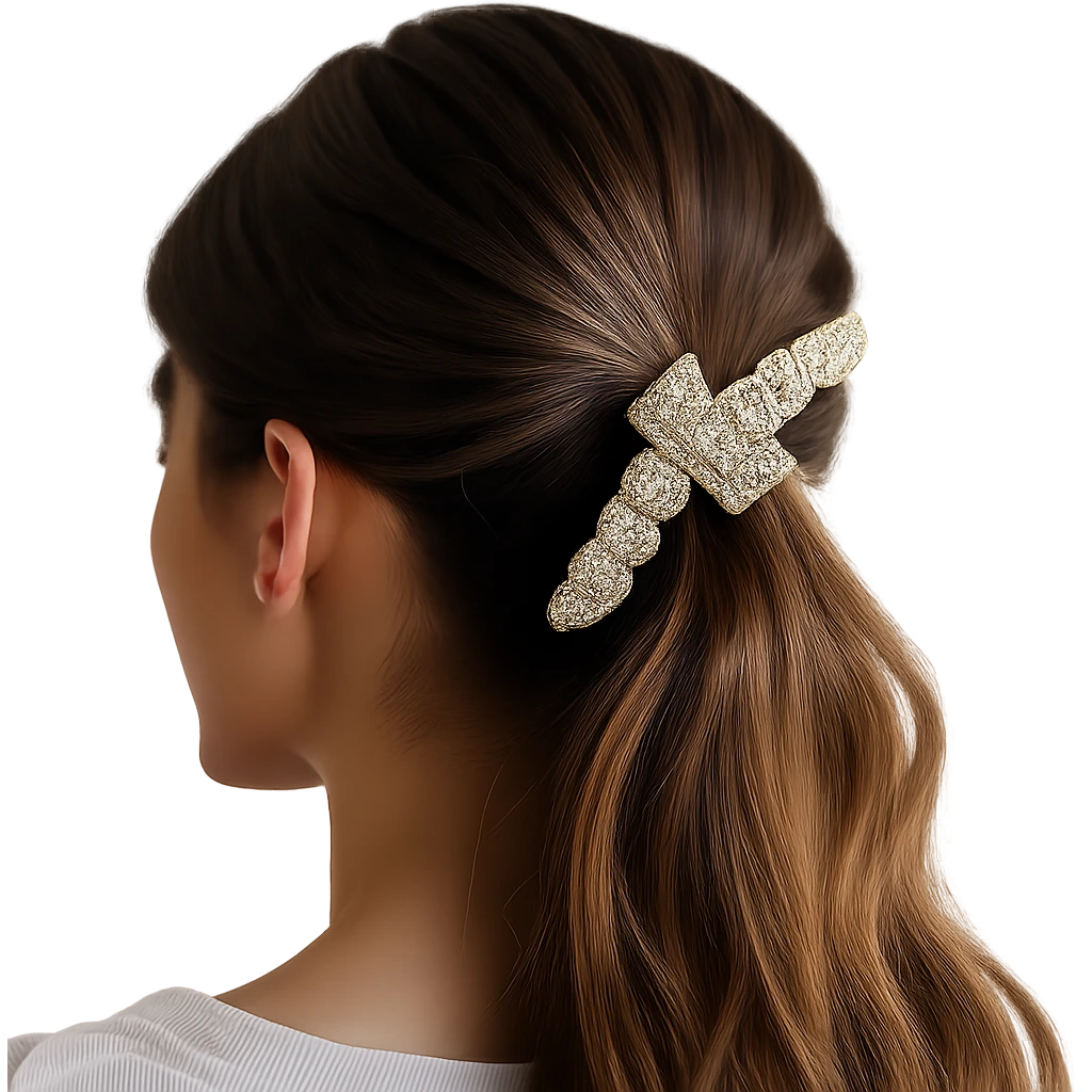 Remove the background while keeping the hairclip photorealistic and detailed with a transparent background. emoji