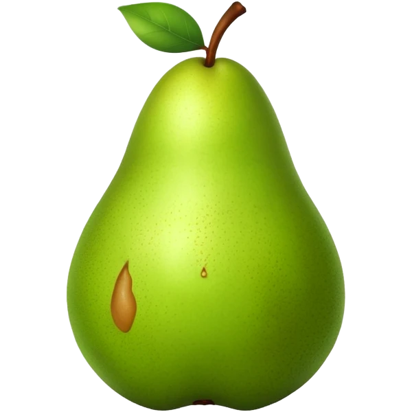 Ugly pear  emoji