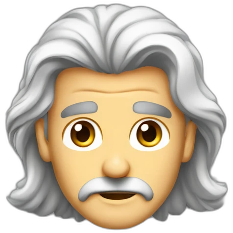 long hair desparado antonio banderas cartoon wearing shirt emoji
