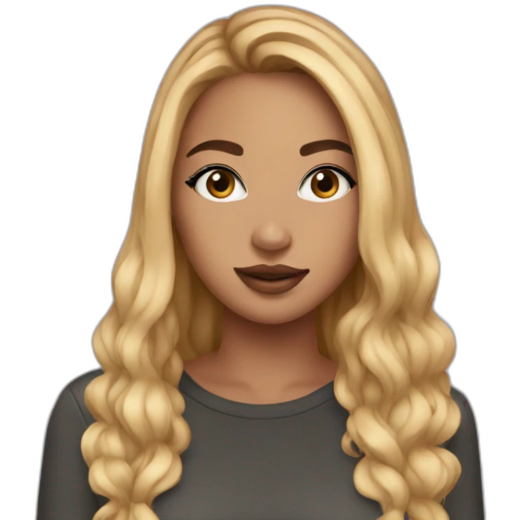 Instagram model girl emoji