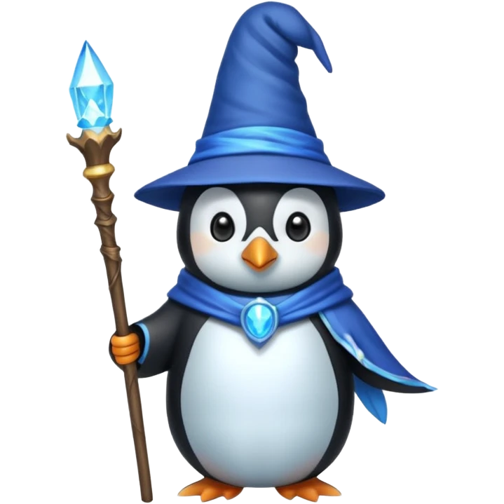 Penguin Wizard emoji