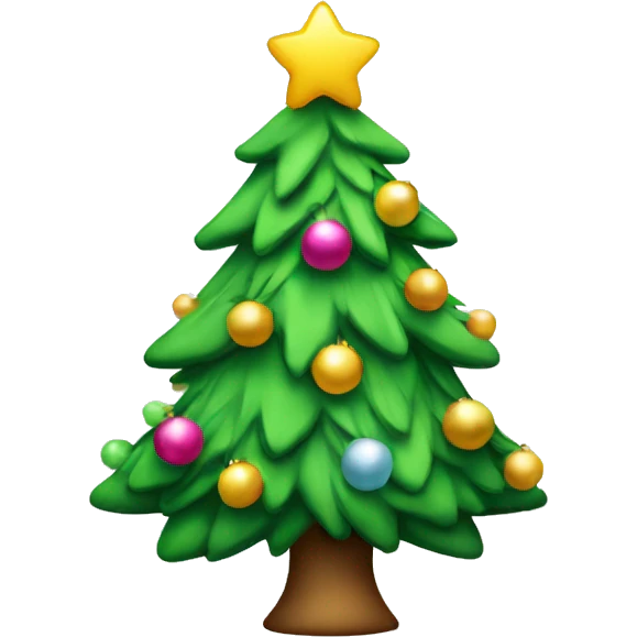 Girlie Christmas tree emoji