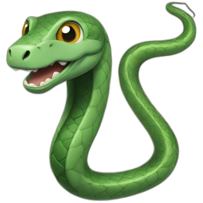 happy snake emoji