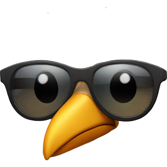 bird with sunglass emoji