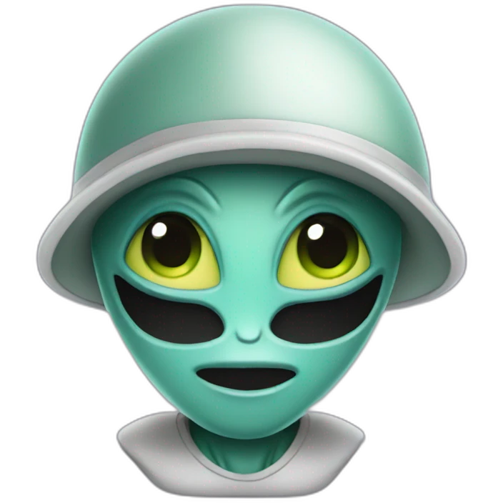 Alien with a snapback emoji