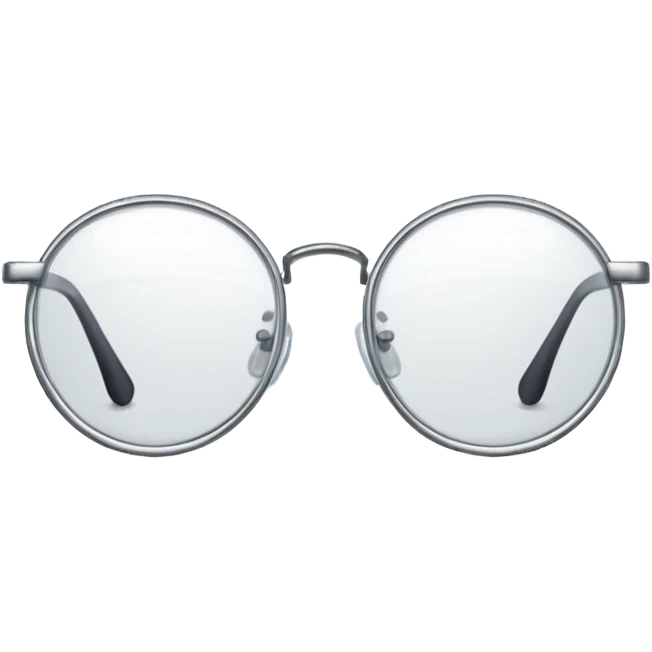 Rounded glasses emoji