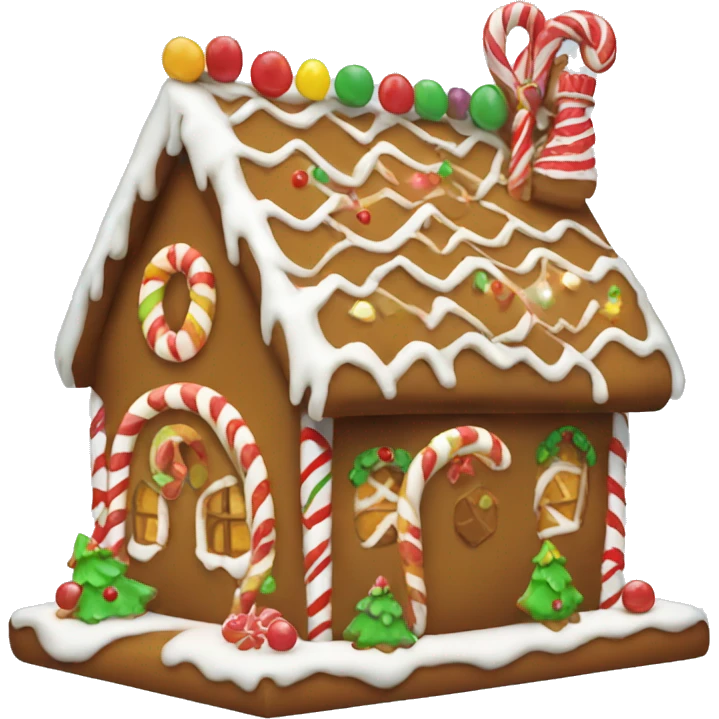 Christmas gingerbread house  emoji