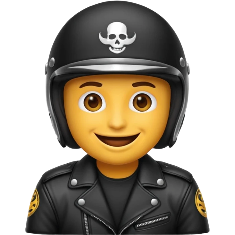 Un emoji de biker emoji