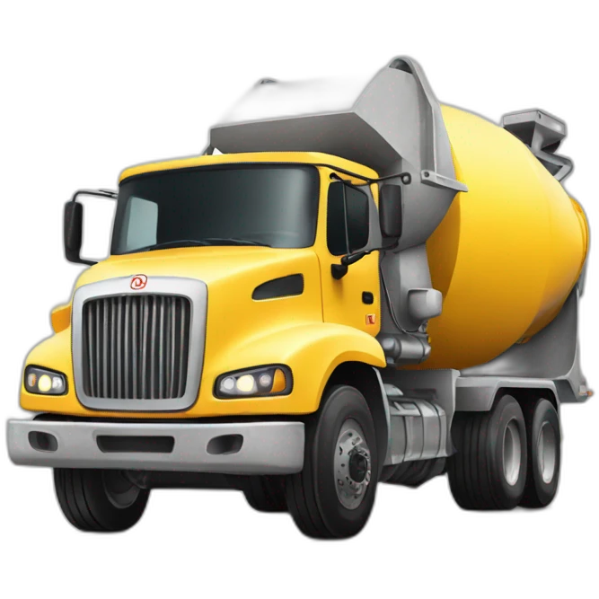 concrete-mixer truck emoji