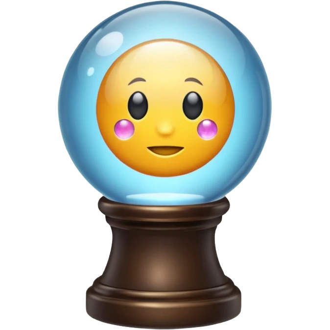 Crystal ball on a stand emoji