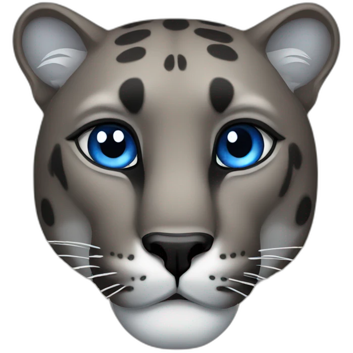 Panther with blue eyes emoji