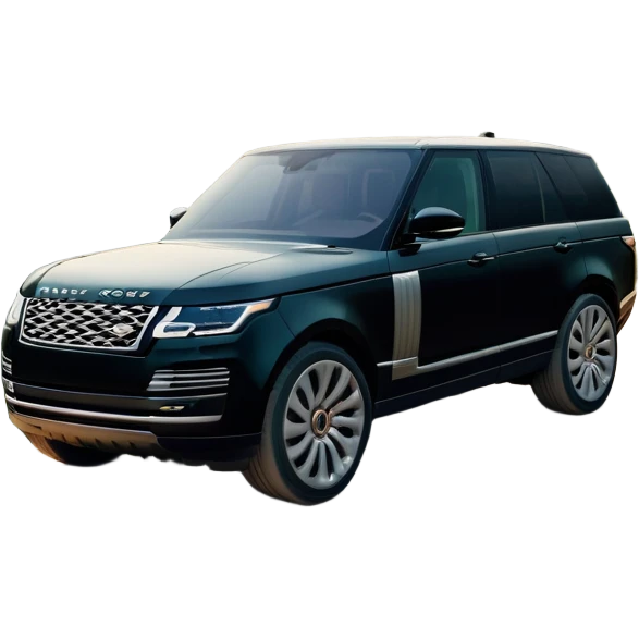Range Rover (2022) – cinematic-realistic Range Rover emoji, its elegant black body gleaming under the soft light of dawn as it glides effortlessly across rugged terrain. The powerful V8 engine hums as it conquers rocky hills and dense forests, blending luxury with off-road prowess. Inside, the cabin is an oasis of comfort, showcasing leather, wood, and the latest technology in a seamless, sophisticated design. emoji