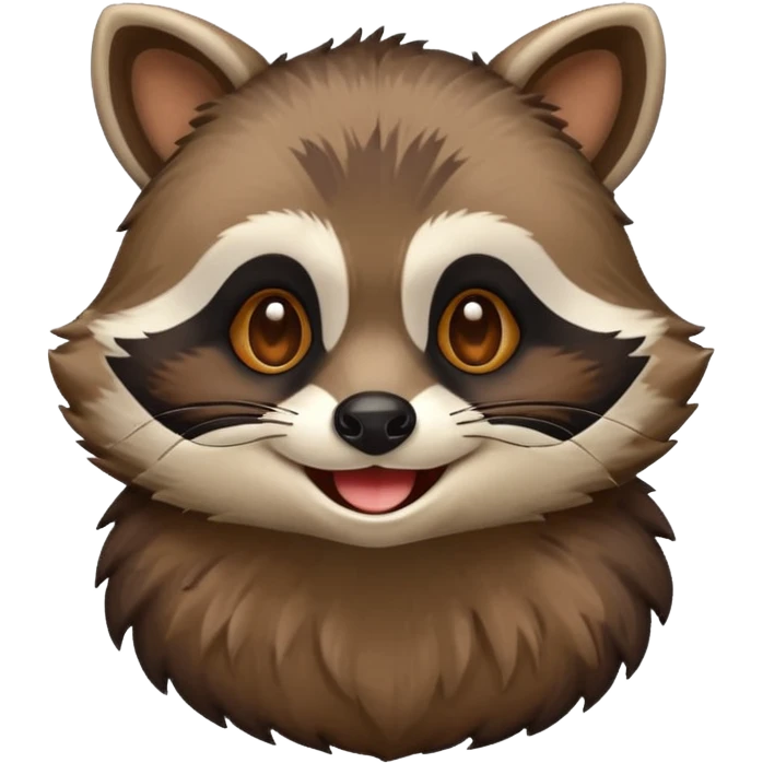 emoji raccoon emoji