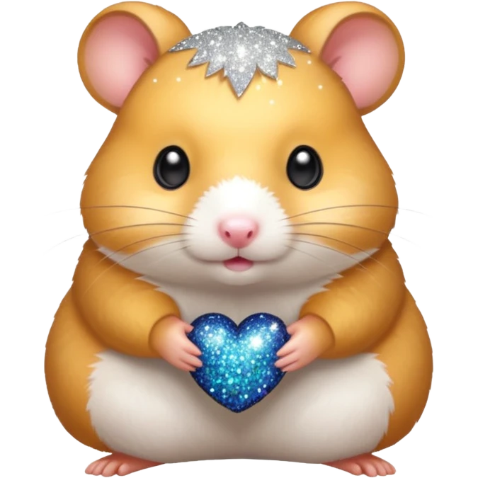 Hamster with glitter  emoji