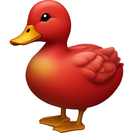 a red duck  emoji