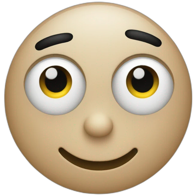 Circle Face in Color Black with Eyes in "X" emoji