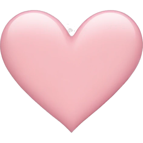 Light pink heart  emoji