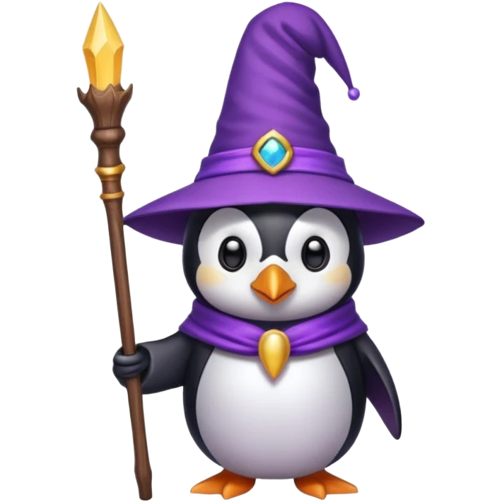 Penguin Wizard emoji