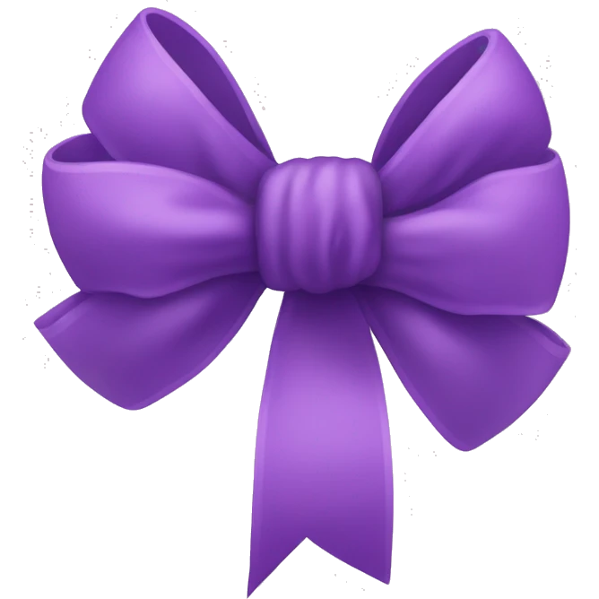 Baby purple bow emoji
