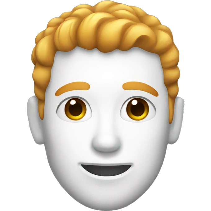 white ginger man emoji