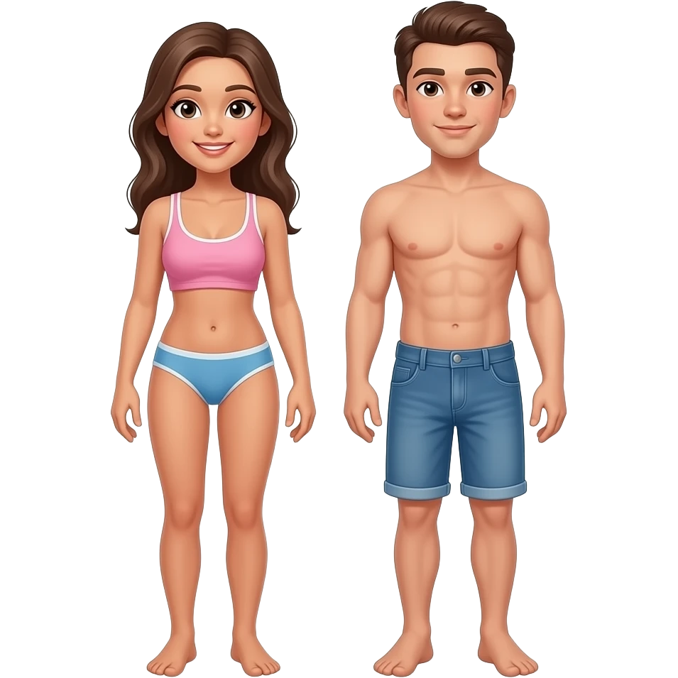 Woman and man naked full teens. emoji