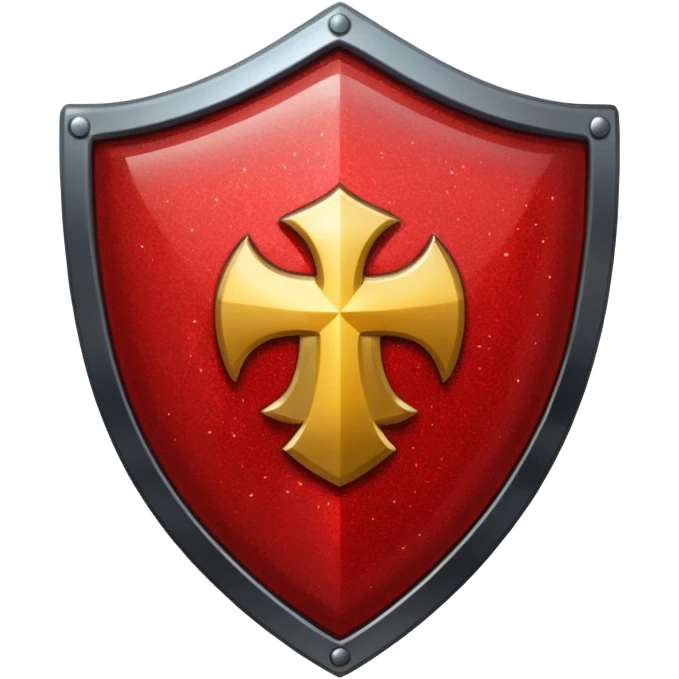 shield glitter red emoji