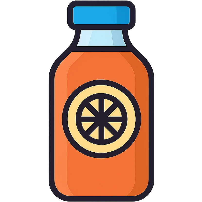 a bottle of juice emoji