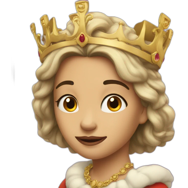 A beautiful and unhappy queen searching for happiness emoji