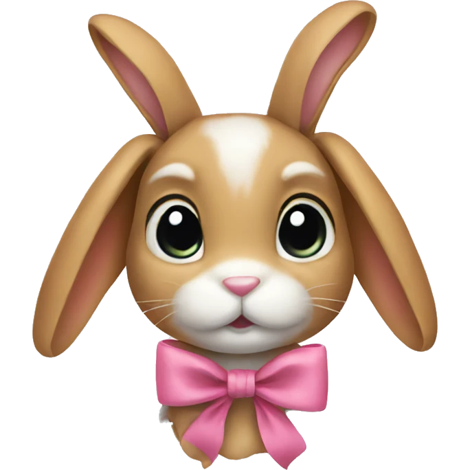 Bunny with a bow  emoji