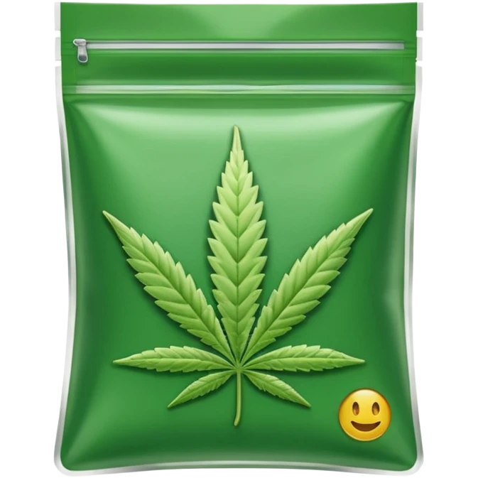 cannabis weed pack zip transparent emoji