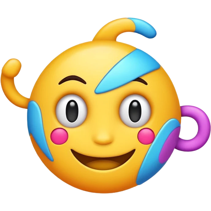 the word 'GLATT' in funky colorful text emoji with a sense of movement, playful and energetic style emoji