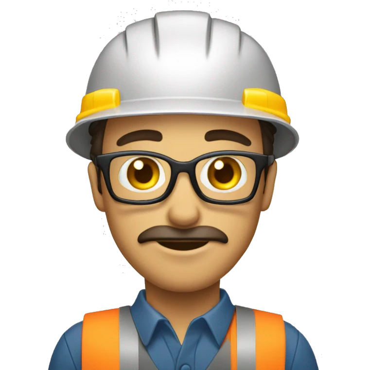 trabajador con muchas herramientas emoji