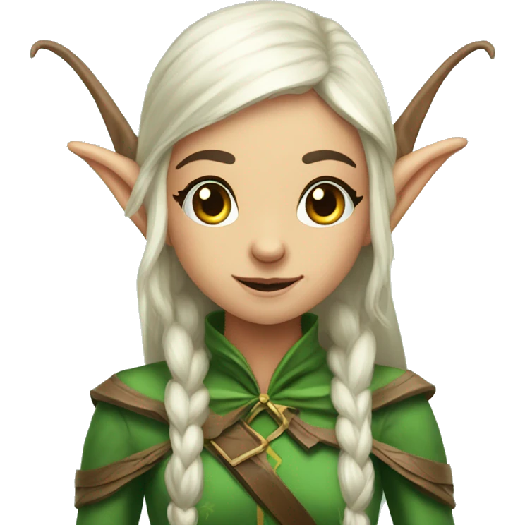elf fantasy with bow emoji