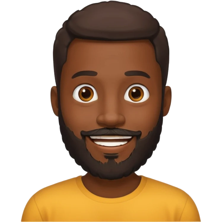 bearded black man emoji