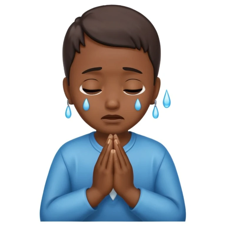 😭+🙏🏿 emoji