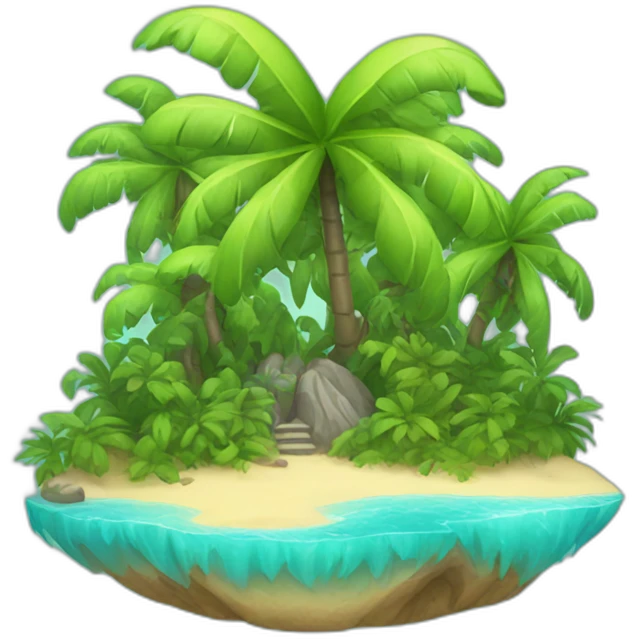 tropical island emoji