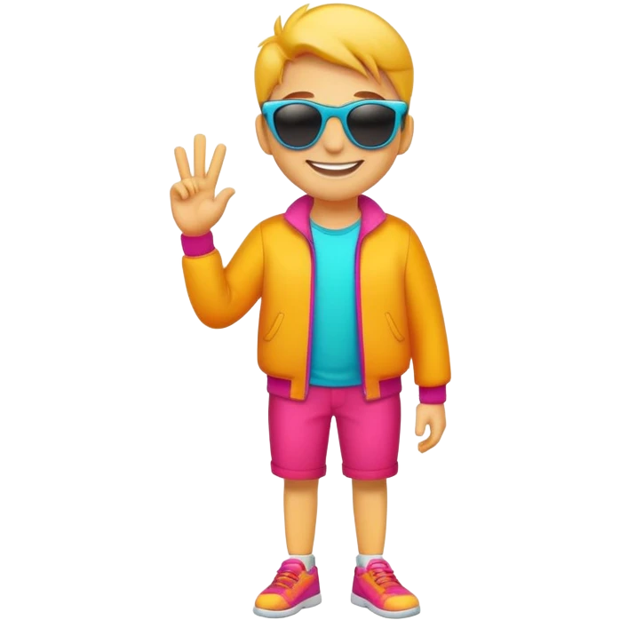 cool cartoon character with sunglasses emoji
