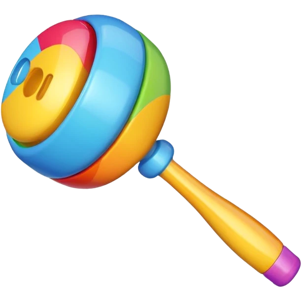 Rattle – colorful emoji