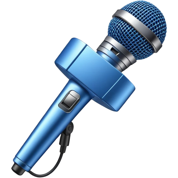 blue microphone emoji