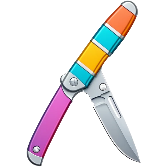 colorful pocket knife emoji