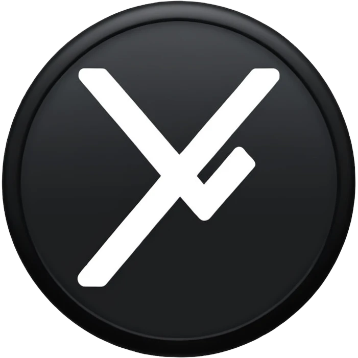 Black circle with a check mark on it emoji