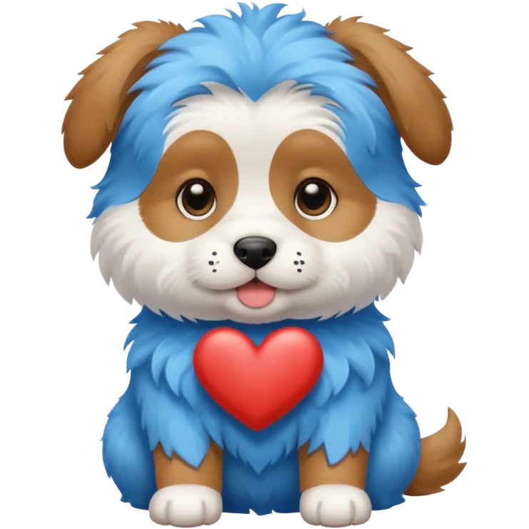 puppy dog blue emoji