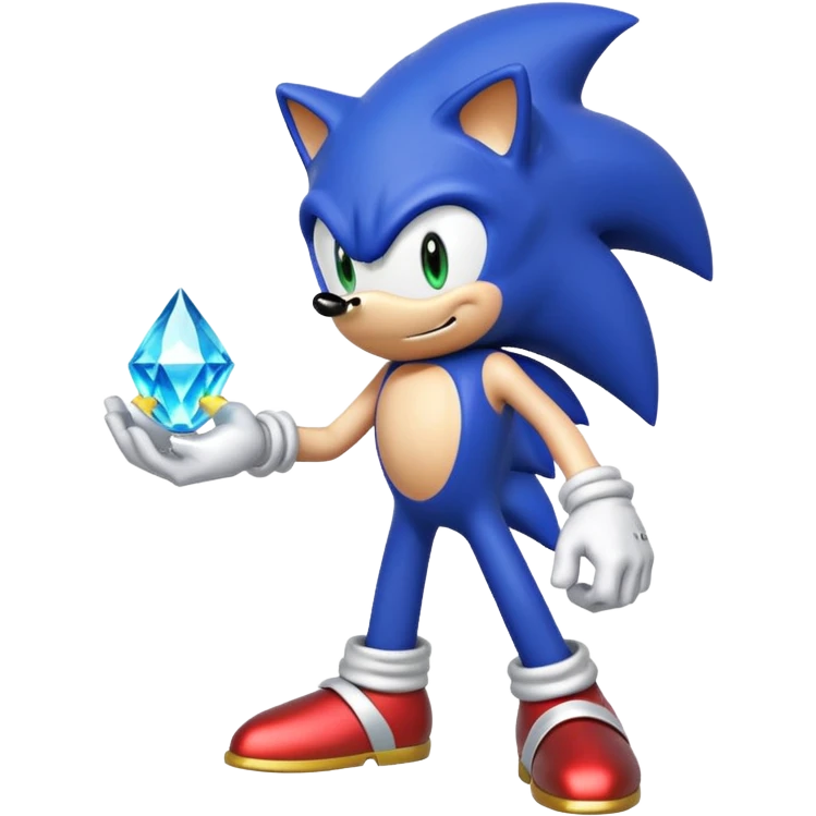 I want Sonic the hedgehog with chaos emeralds with the aura transformation ssj emoji