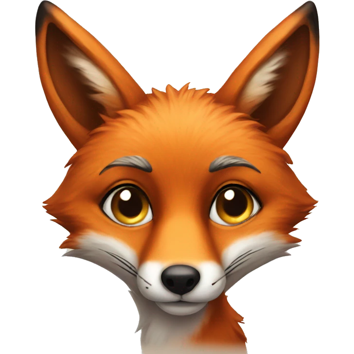 fox with eyelashes emoji