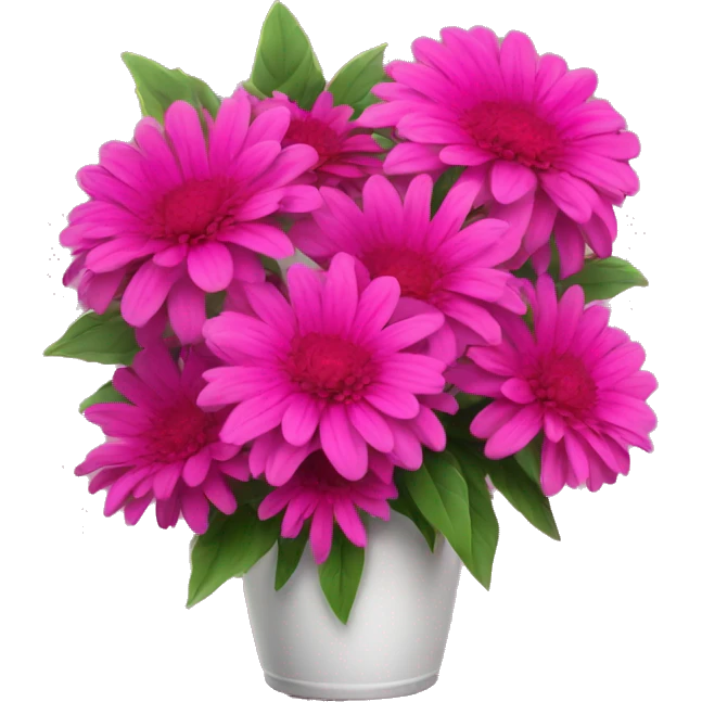 Flower bouquet with pink, fuchsia dalias emoji