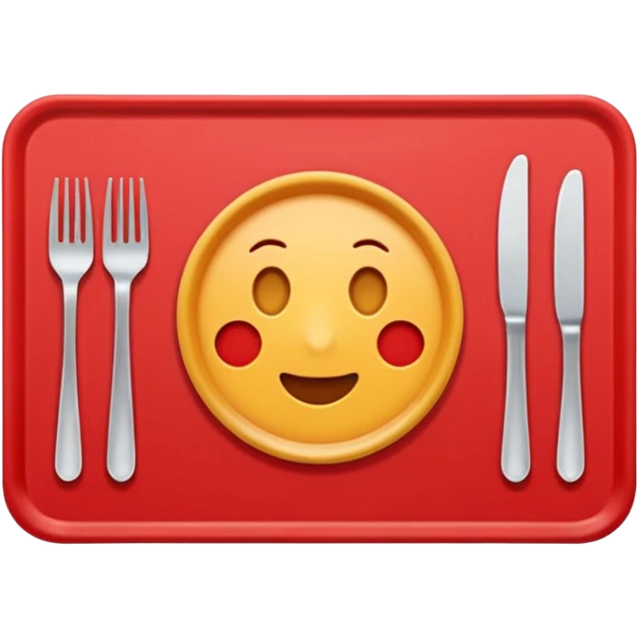 Plain plastic Placemat emoji