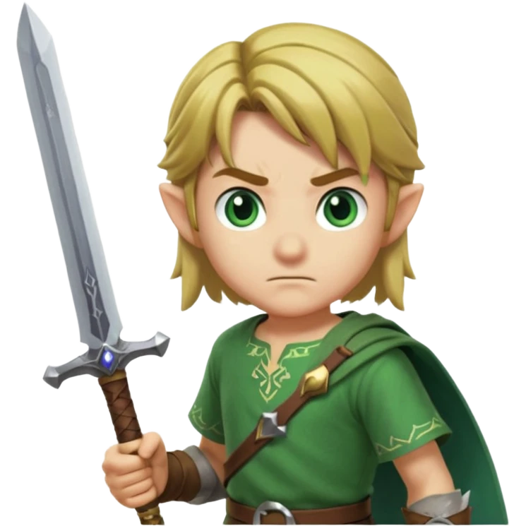 nintendo Link with his sword emoji